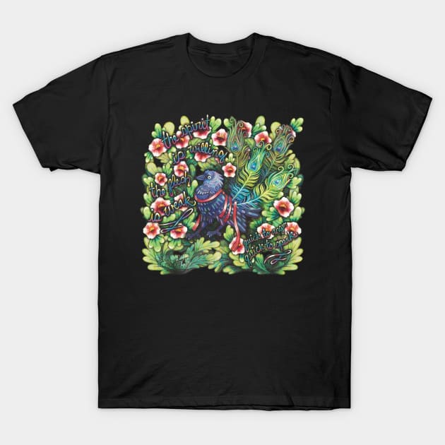 The Vain Jackdaw T-Shirt by silveryweb